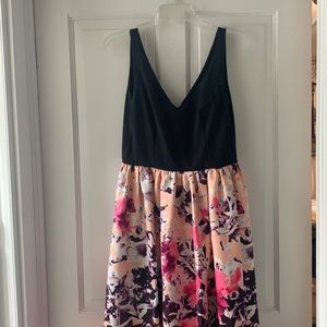 Adrianna Papell Flower Print Gown